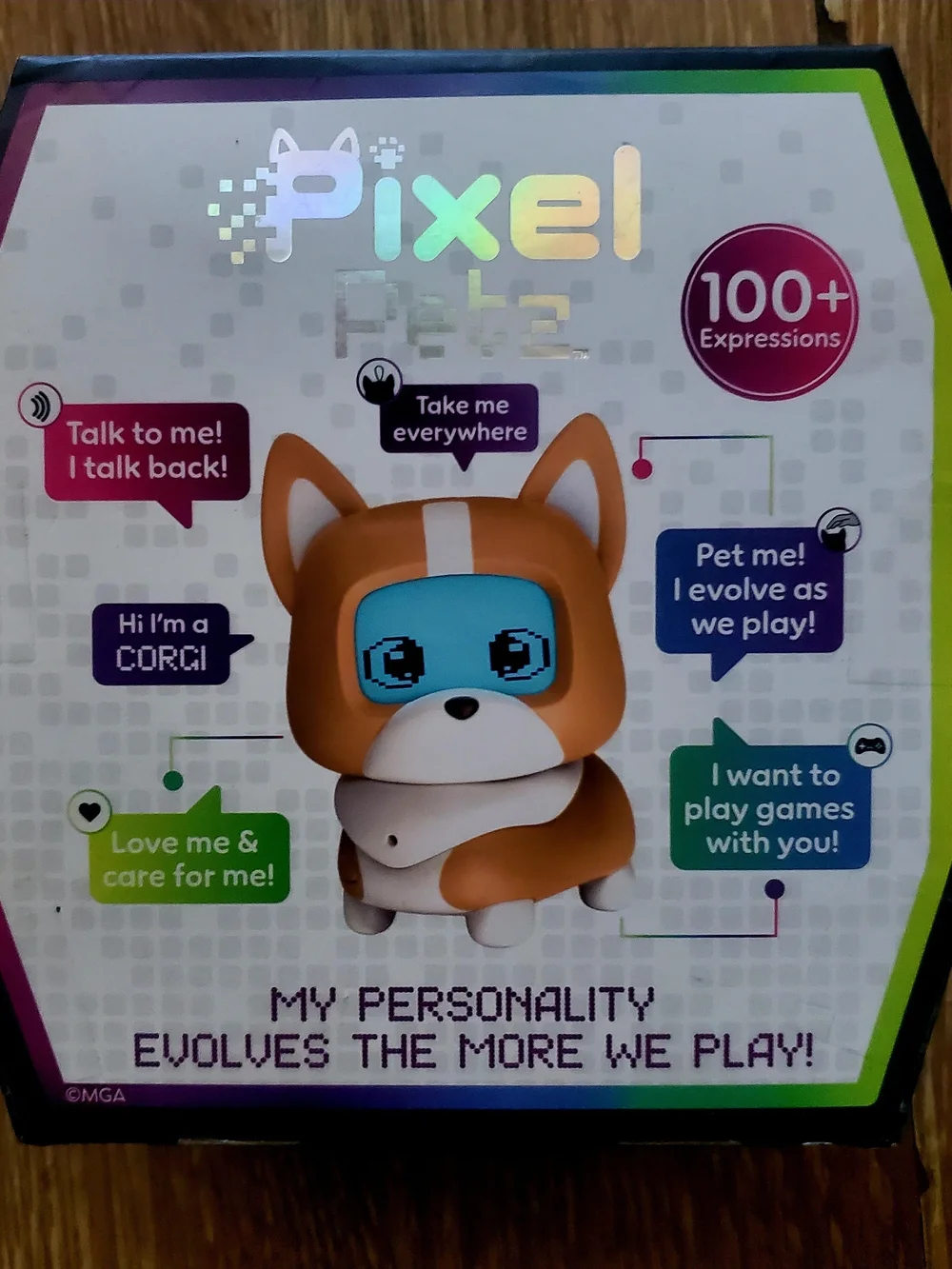 Pixel Petz Interactive Digital Corgi Dog Toy - Brand New
